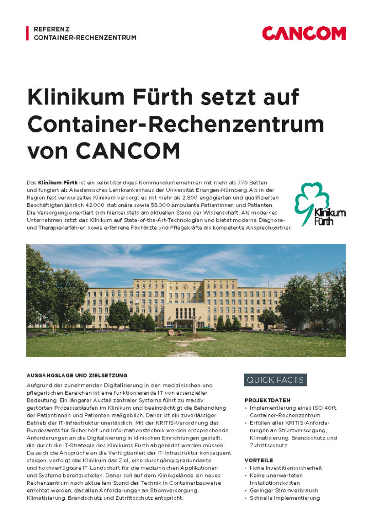 Healthcare 10 211109_004_referenz_klinikum_fuerth_final_1_Seite_1